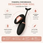 10 vibrations modes & USB rechargeable design
