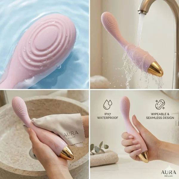 Complete waterproof and seamless design massager