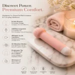 Bullet mushroom massager has whisper quiet operation with unique tip for enhanced stimulation
