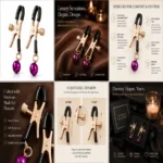 Compact design with light weight balls body safe nipple clamps