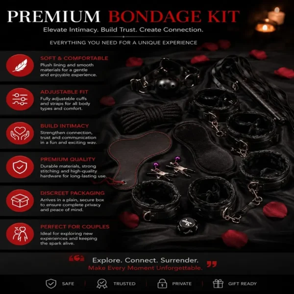 Premium bondage kit elevates your intimacy and create connections